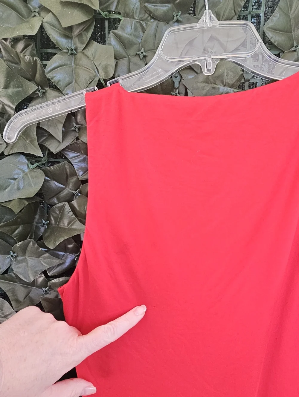 Naked Wardrobe Women's Red V-Neck Tank Maxi Bodycon Dress NWT - Picture 6 of 11